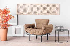 Atelier Del Sofa Nitta Single - Marrón claro